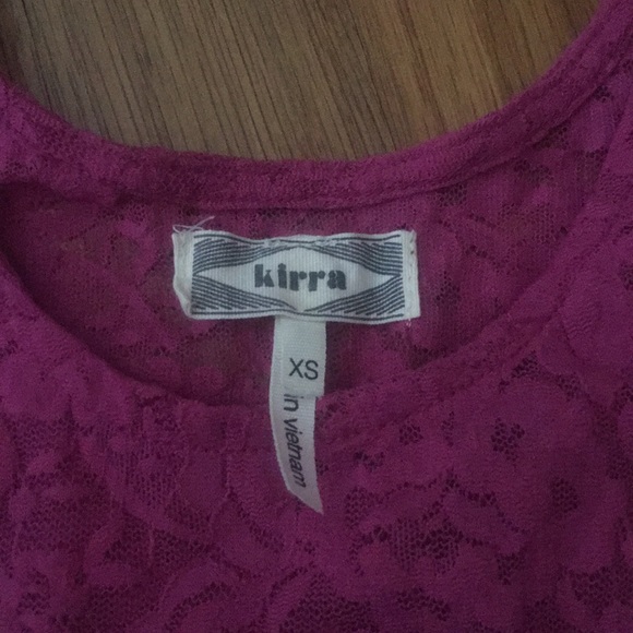 pink lace see through tank top - Picture 2 of 2